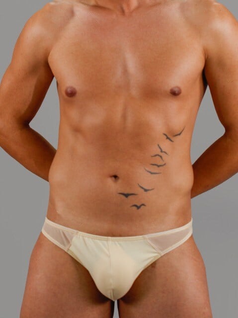 Slip nude transparente