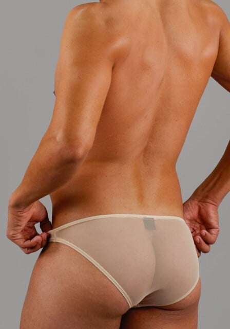 Slip nude transparente