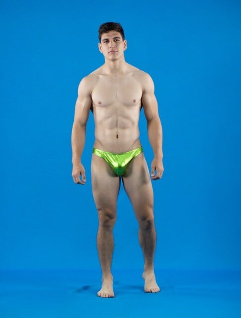 Slip verde brillo
