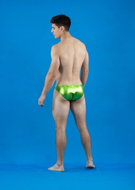 Slip verde brillo