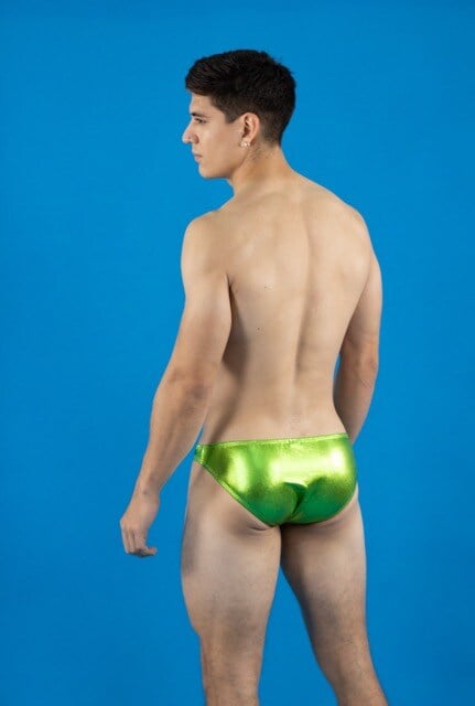 Slip verde brillo