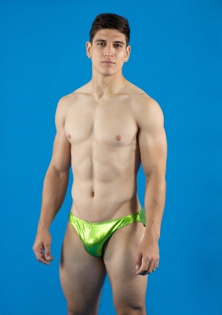 Slip verde brillo