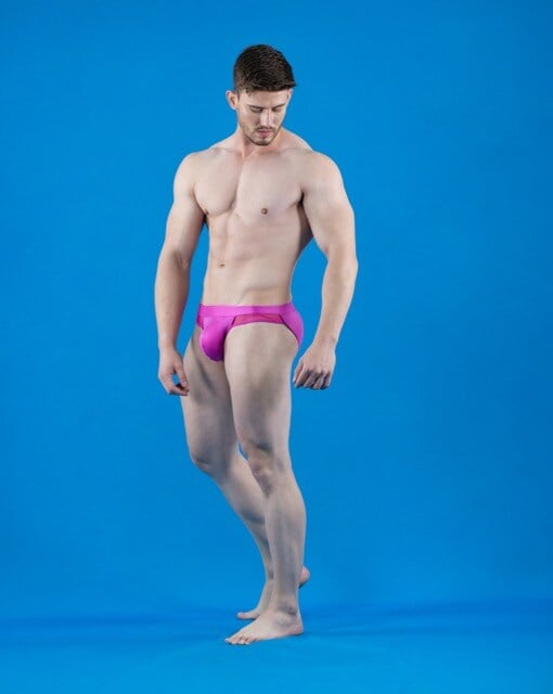 Slip lila con transparencia