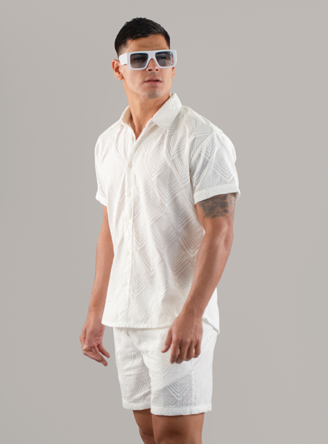 Conjunto blanco y lentes ed sol